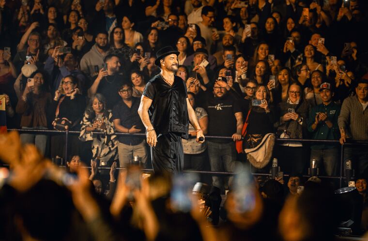 Ricardo Arjona, durante su gira internacional actual. Foto: Gentileza