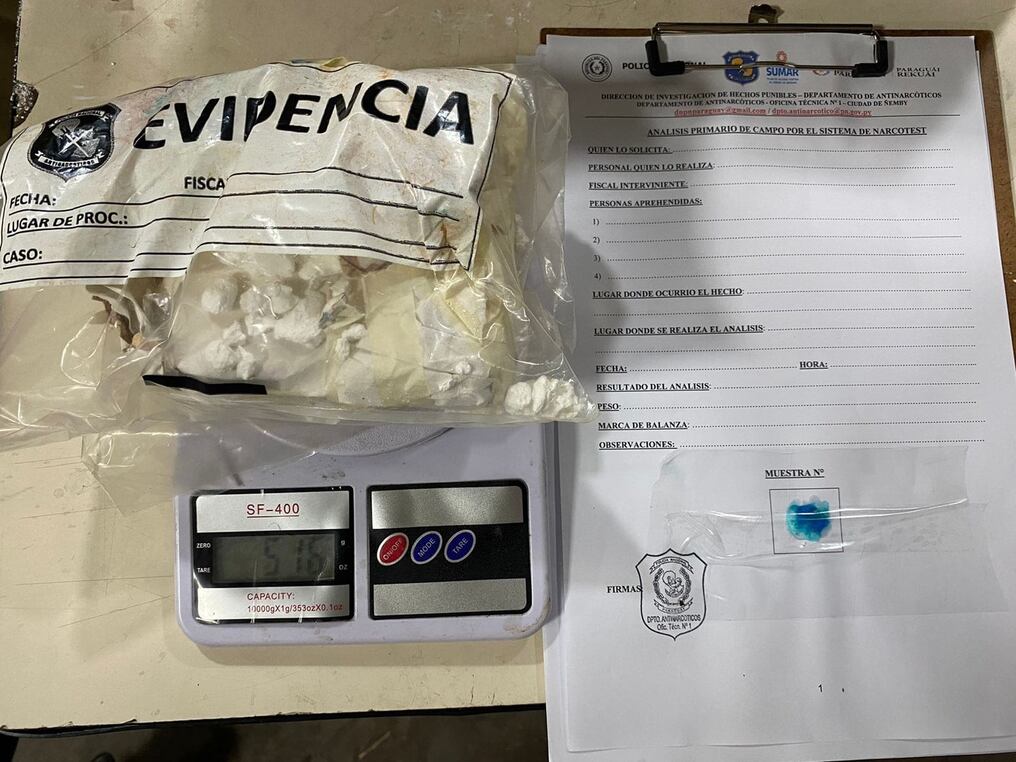 El guardiacárcel que quedó bajo custodia en la Comisaria 4.ª de Asunción fue identificado como Antonio Ayala, de 26 años. Foto: Gentileza