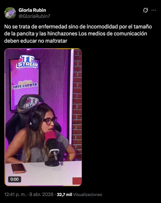 Gloria Rubin dijo que los medios de comunicación deben educar, no maltratar.