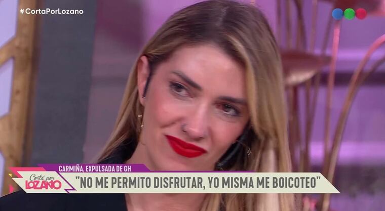 Carmiña Masi, vulnerable en la televisión argentina.