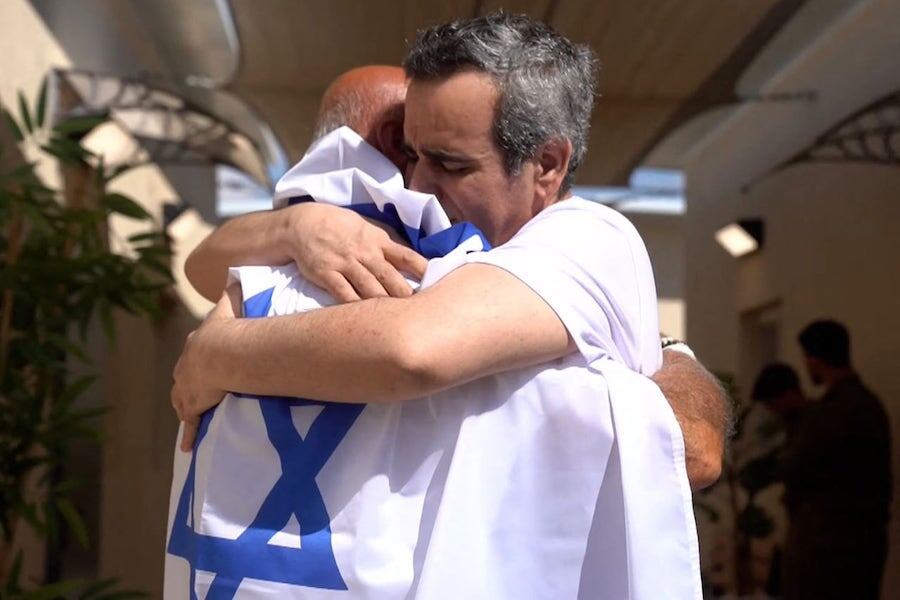 Momentos muy emotivos se vivieron en Israel con la liberacin de 20 secuestrados por Hams.FOTO: AFP