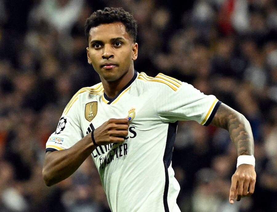 Rodrygo, en racha, anotó ayer y fue el sexto en los últimos cuatro partidos entre todas las competiciones.FOTO: AFP