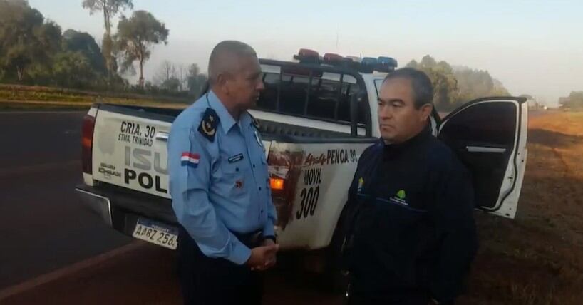 La inmediata reacción policial hizo que la víctima fuera liberada rápidamente por sus captores. Foto: Gentileza