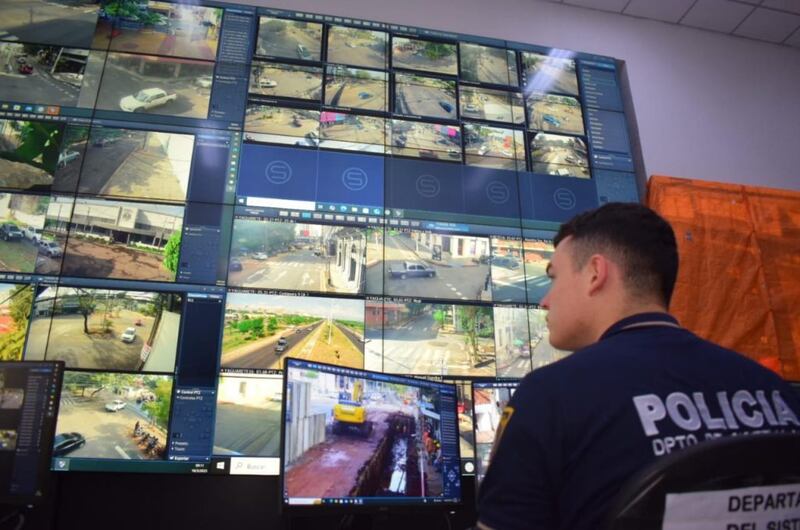 Cámaras de vigilancia del 911. Foto: Gentileza.