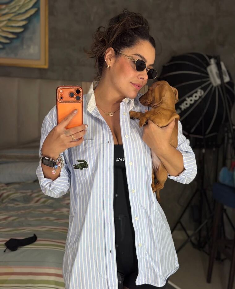 Larissa Riquelme busca consolidarse como periodista en el rubro deportivo.