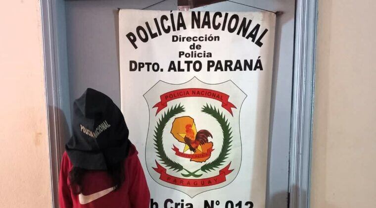 La detenida se encuentra en situación de calle. Foto: Gentileza