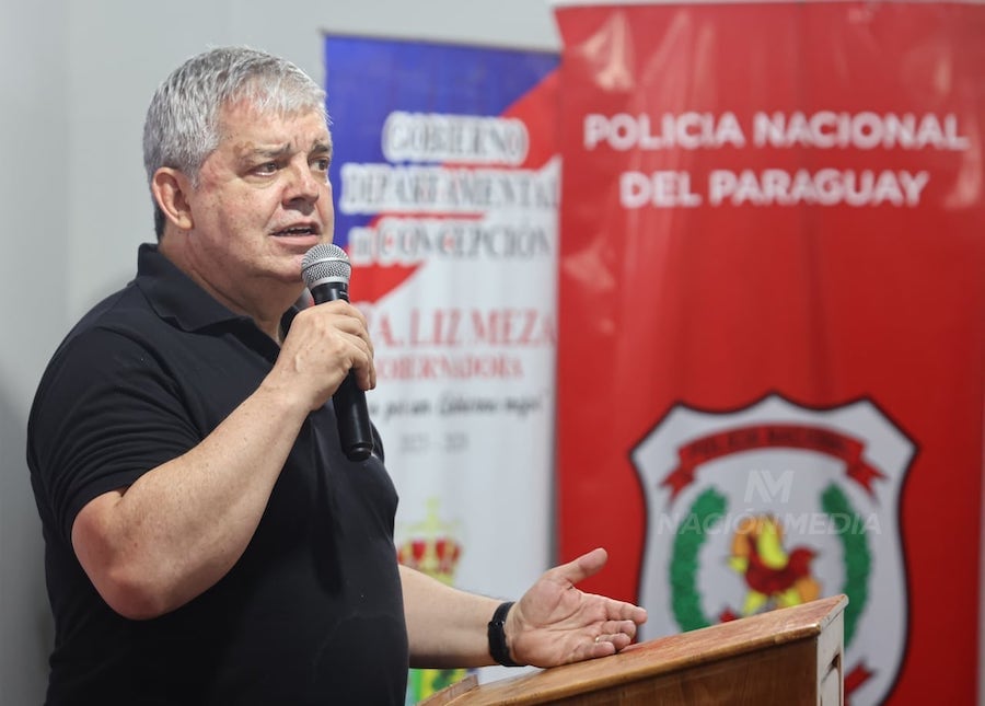El ministro Enrique Riera indicó que a pesar de que hay mucho por hacer en materia de seguridad los números siguen bajando, porque el mensaje del presidente Santiago Peña ha sido muy claro. Foto: Archivo