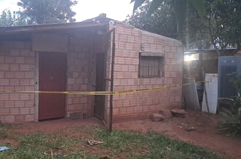 Vivienda en la que se registró el filicidio y posterior suicidio. Foto: Gentileza.
