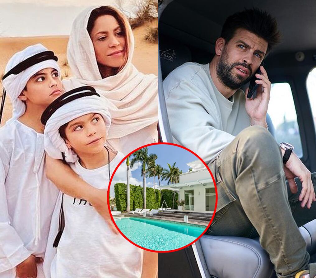 Gerard Piqué supuestamente no quiere convivir con sus hijos en hoteles de Miami, por lo mismo prefiere una residencia. Foto: @Shakira/@GerardPiqué