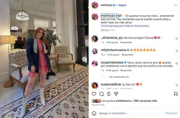 Captura del post de Melissa Hicks que para muchos se refiere a su participación en el Mundial 2026.