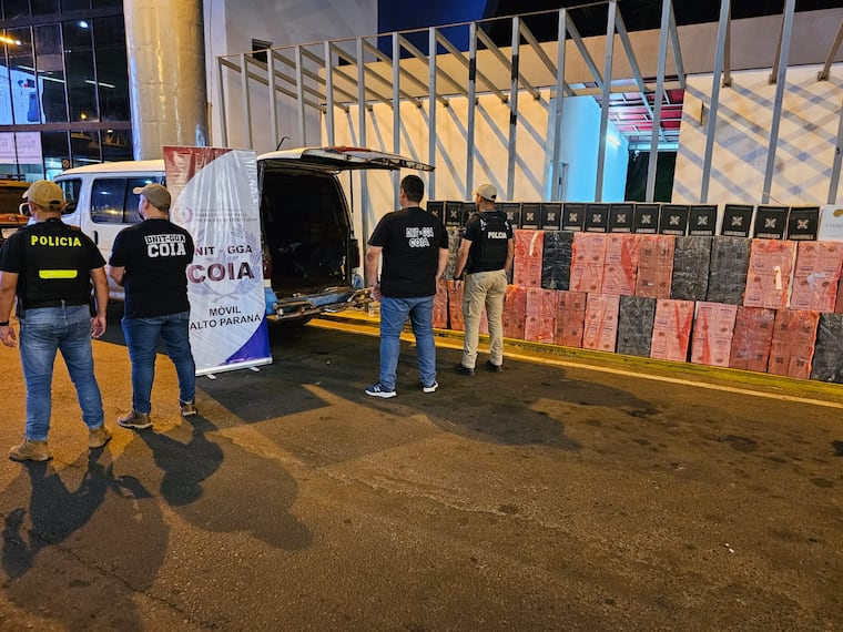 Las cajas fueron incautadas.