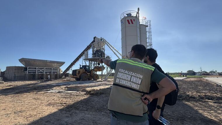 Pavimentación con hormigón. Foto: Concepción al día.