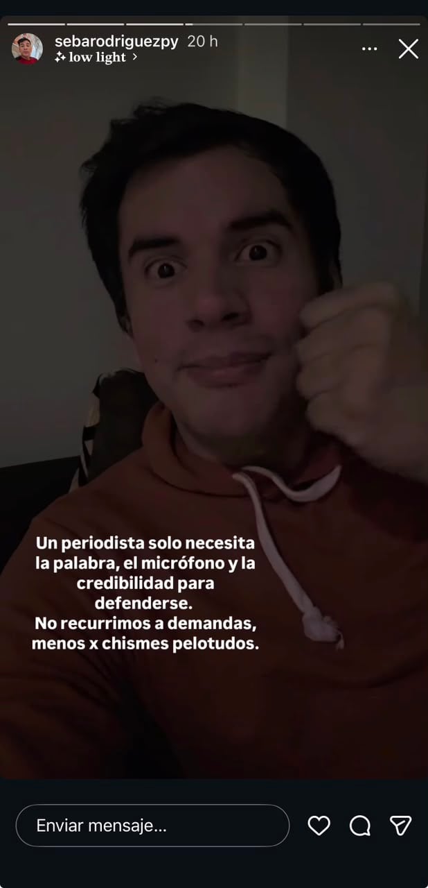 Sebastián Rodríguez defiende el trabajo del periodista.