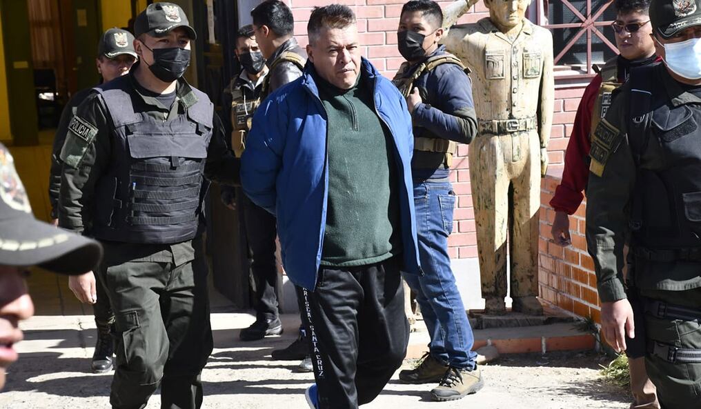 El destituido jefe militar Juan José Zúñiga fue trasladado a El Abra, una cárcel de máxima seguridad en Cochabamba. Foto: @MindeGobierno