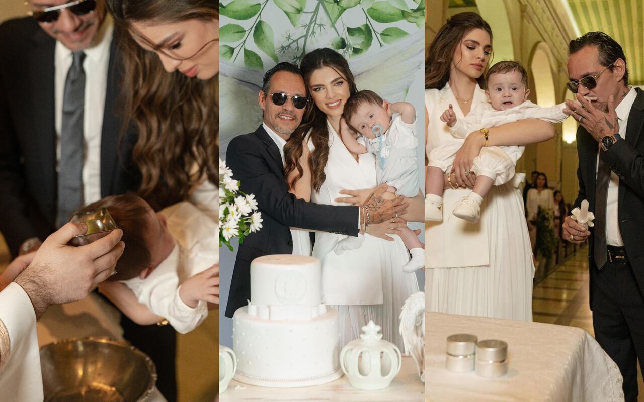 La Nación / Nadia y Marc acapararon las fotografías del bautizo de Maxi