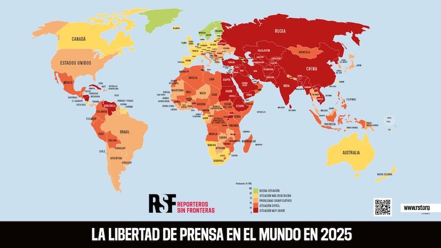 Los datos sobre la libertad de prensa en el mundo