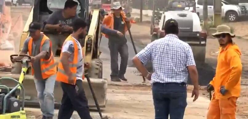 Tras concluir el recapado, se habilitará el paso vehicular por la avenida Eusebio Ayala. Foto: Captura de pantalla