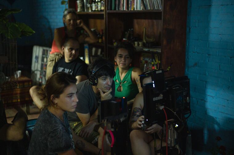 Backstage de “Bolero Rojo”. Foto: Gentileza