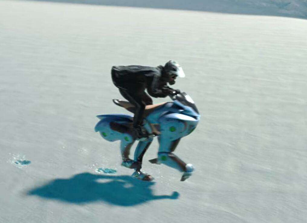 Aunque este “caballo mecánico” aún es un concepto, su avanzado diseño marca un vistazo hacia el futuro de la movilidad personal. Foto: Captura de pantalla