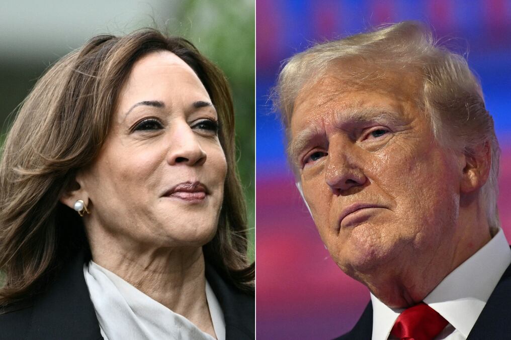 La vicepresidenta demócrata de 59 años y el expresidente y candidato republicano, de 78, no se conocen pero las presentaciones sobran. Foto: AFP