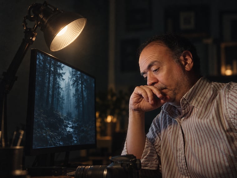 Juan Manuel Salinas, director de “Buscando al señor de la noche”. Foto: Gentileza