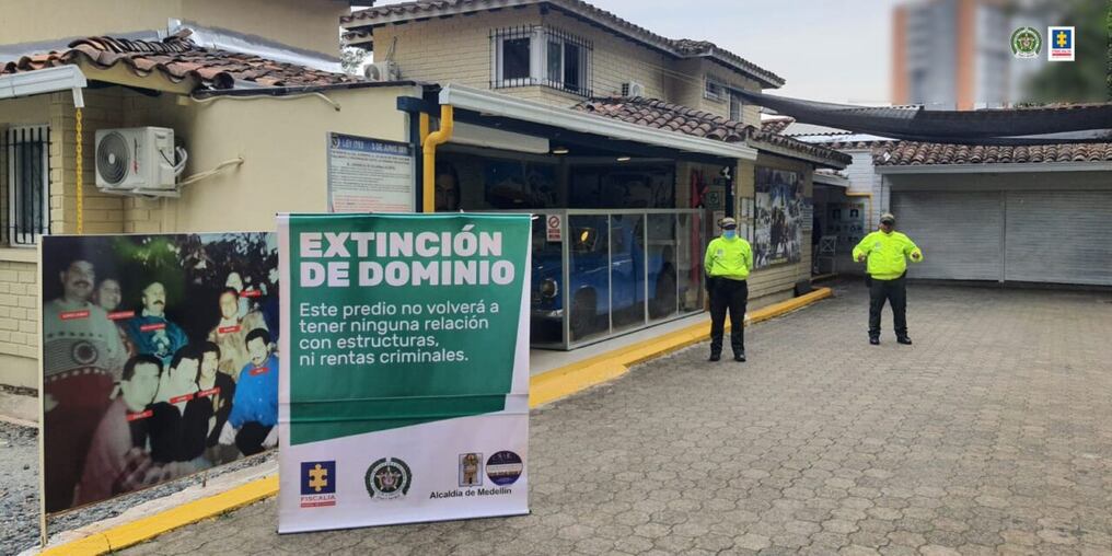 La Fiscalía colombiana tomó posesión del predio cuyo valor preliminar rondaría 3 millones de dólares. Foto: @FiscaliaCol