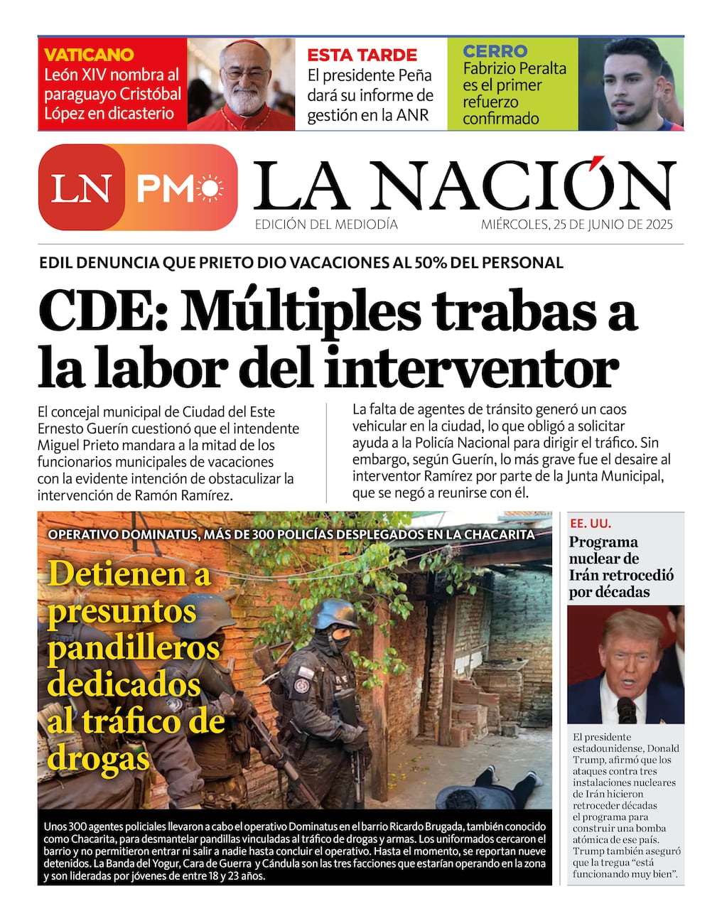 LN PM: edición del 25 de junio