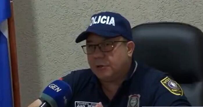El comisario Juan Pereira, jefe del Departamento de Control de Automotores, dijo que los vehículos más robados son los de procedencia chilena. Foto: Captura de pantalla