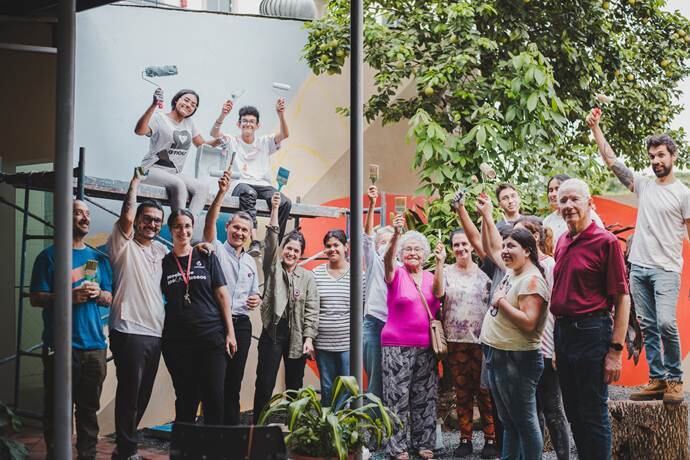 La ministra de la SNC, Adriana Ortiz, visitó el espacio chaqueño que abrió sus puertas en 2001 para impulsar actividades artísticas y de formación. Foto: Gentileza