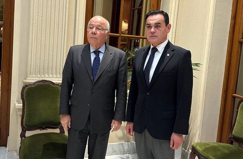 Rubén Ramírez y Mauro Vieira coincidieron en la necesidad de restablecer la confianza entre Brasil y Paraguay. Foto: Gentileza
