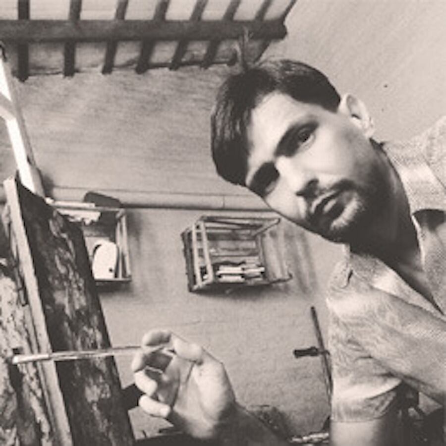 El artista Federico Caballero Mora