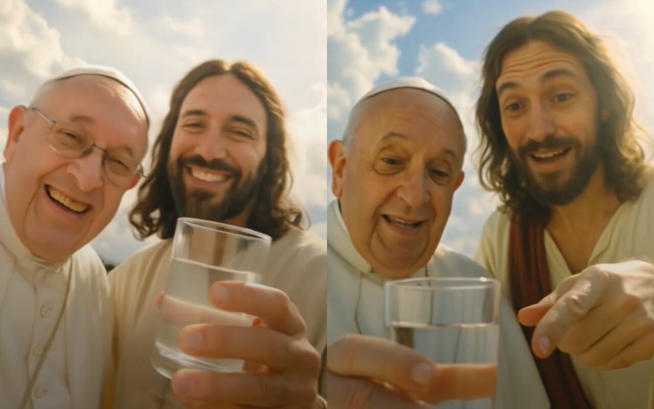 La Nación / Papa Francisco desde el cielo: IA recreó su encuentro con Jesús