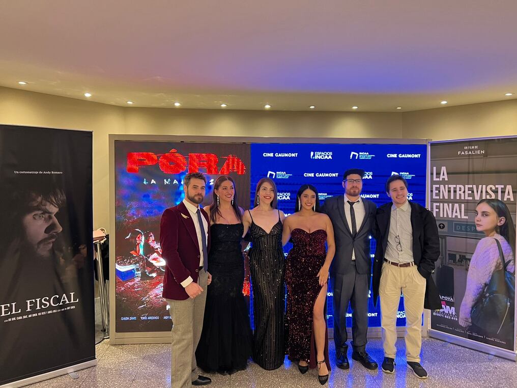 El equipo de la película paraguaya acudió a la gala de estreno que se celebró en Buenos Aires. Foto: Gentileza