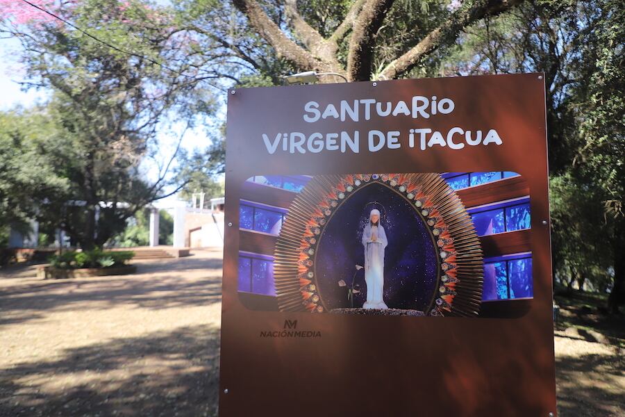 El Santuario de la Virgen de Itacu se prepara para recibir a un nmero inusitado de turistas. Foto: Mariana Daz