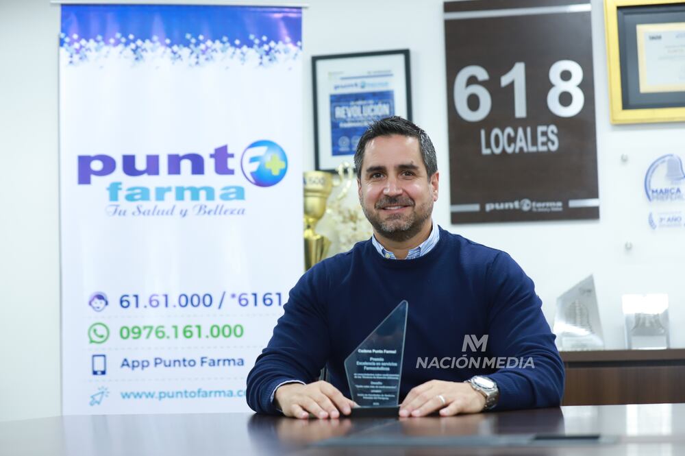Juan Pablo Wunder, gerente general de Punto Farma. Foto: Jorge Jara.