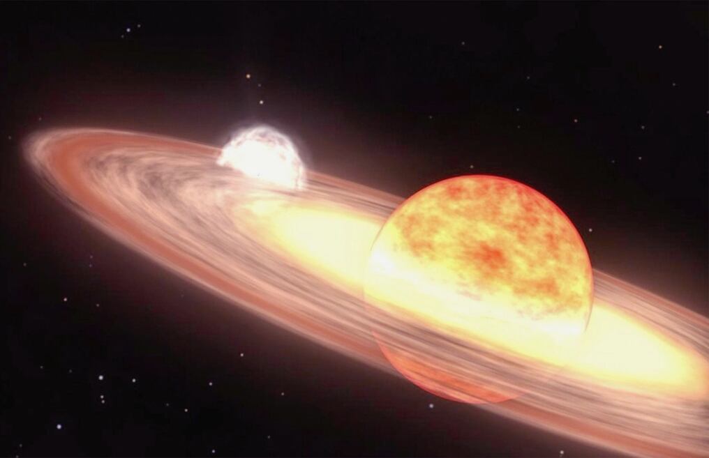 El fenómeno astronómico ocurrirá este año en el sistema estelar denominado T Coronae Borealis. Foto: Ilustrativa
