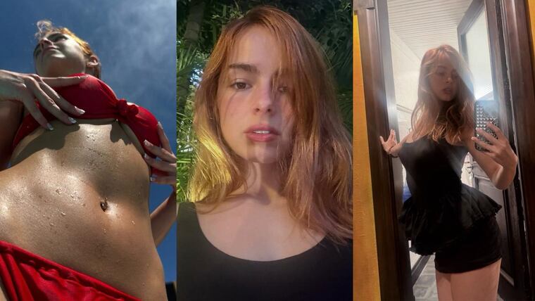 Algunas de las fotos de Addison Rae en Asunción. Foto: Instagram - @addisonraee