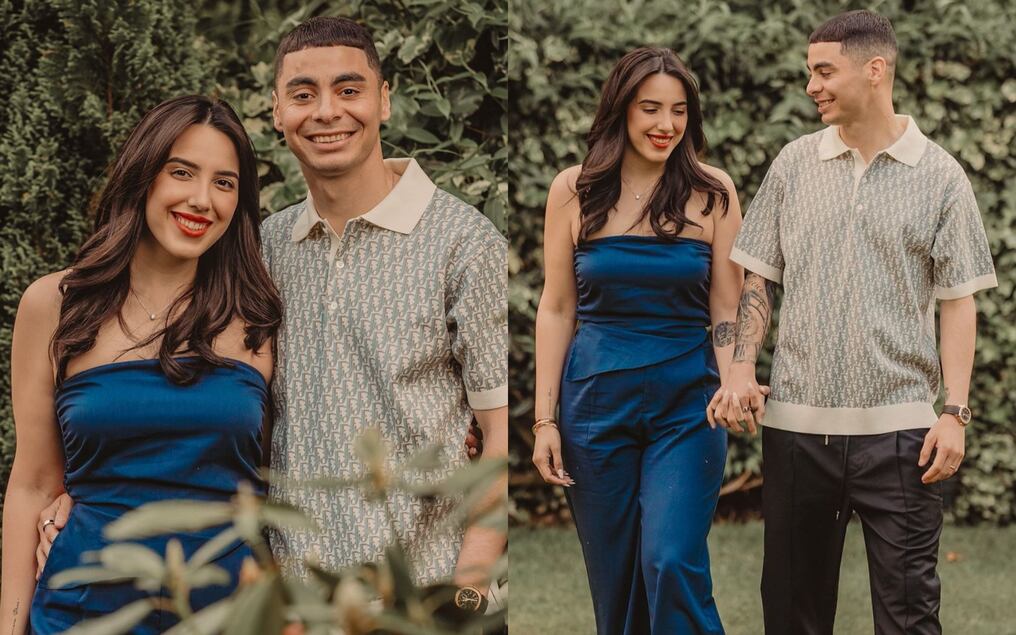 La pareja pisó el altar hace 8 años y lo celebró con un pastel. Foto: Gentileza