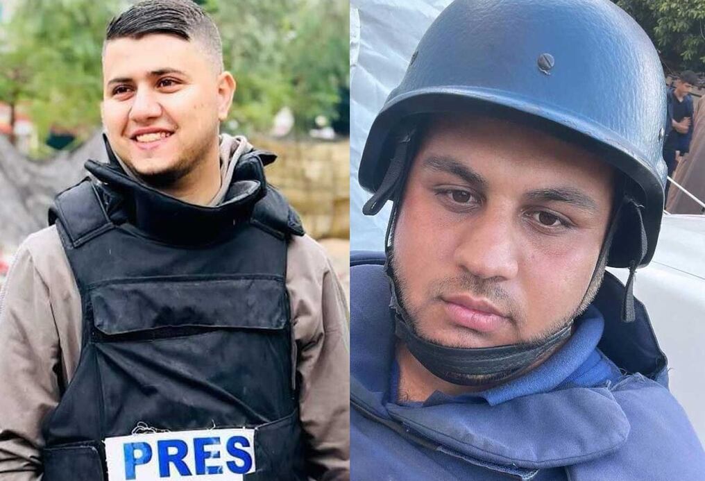 Hamza Wael Dahdouh y Mustafa Thuria fueron víctimas de un bombardeo de la guerra que lleva tres meses. Foto: Gentileza