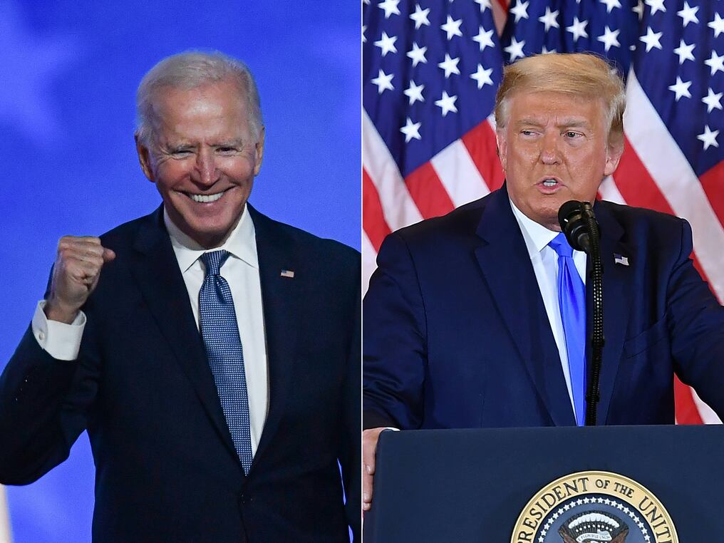En la lucha entre un septuagenario y un octogenario "que nadie quiere" aparece la republicana Nikki Haley, quien espera que la justicia norteamericana impida que Donald Trump participe y así podría tener posibilidades de ser presidenta de EE. UU. Foto: Archivo/AFP