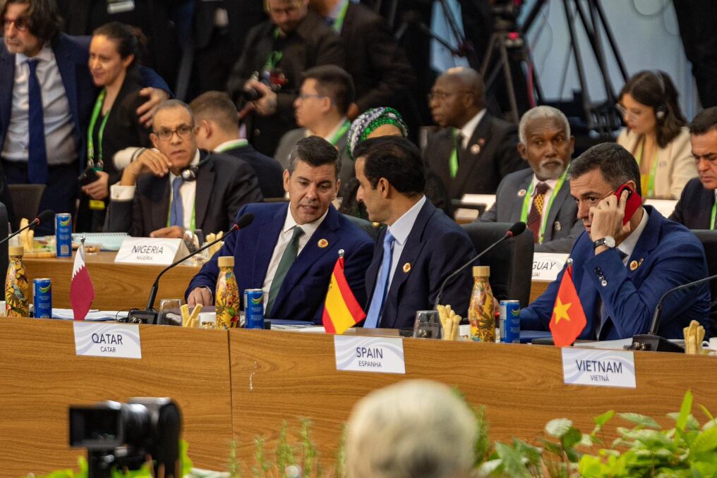 El presidente de la República, Santiago Peña, ya fue dado de alta en la mañana de este martes y seguirá con sus actividades previstas en el marco de la cumbre del G20. Foto: Gentileza