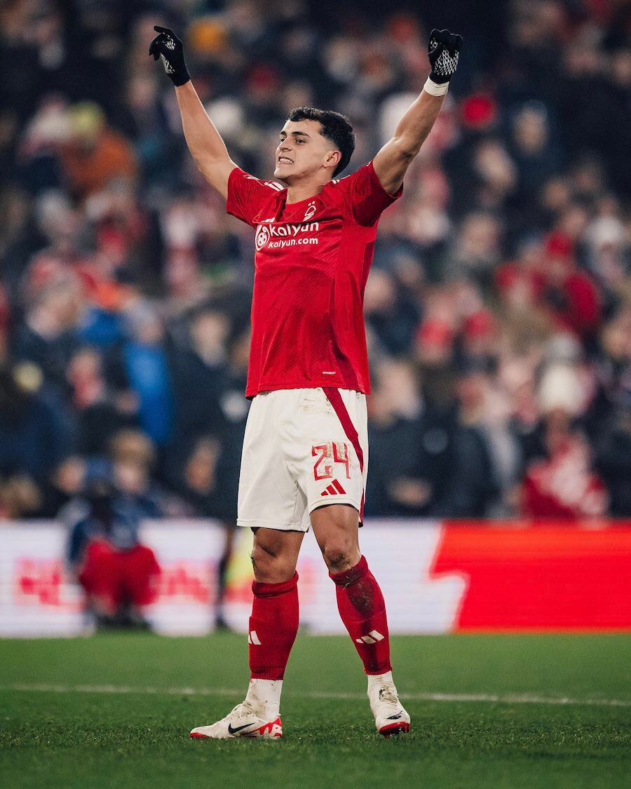 Ramón Sosa va ganando espacio en el Nottingham Forest. Foto: NOTTINGHAM FOREST