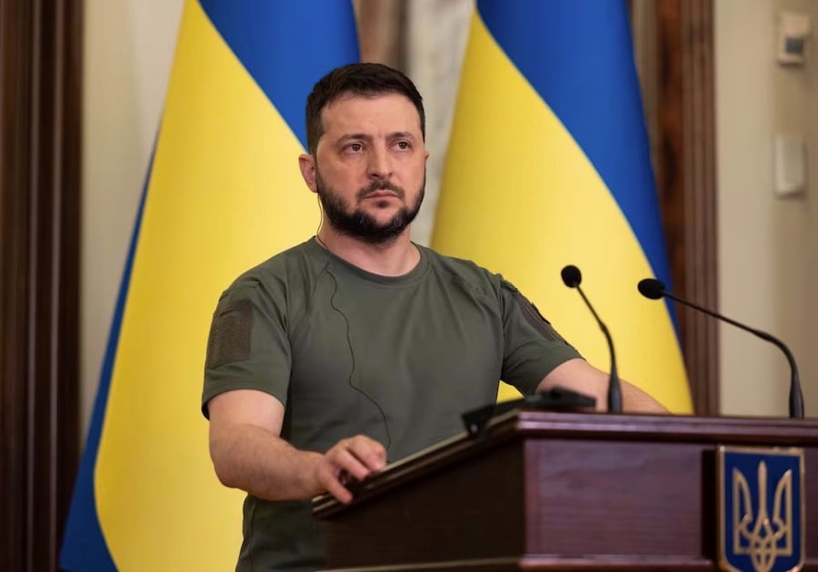 El presidente Zelenski reiteró su disposición a sentarse cara a cara con Putin. Foto: AFP