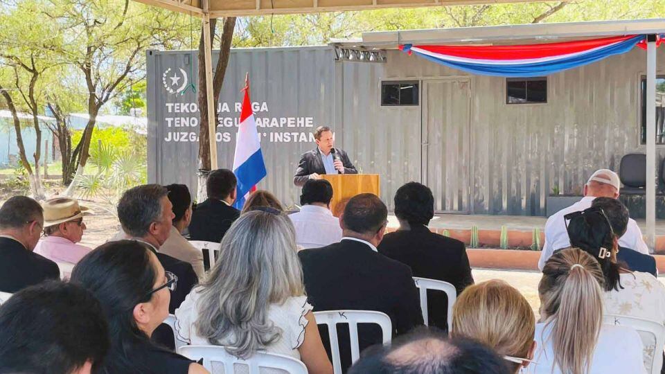 El primer espacio que albergará al Juzgado de Primera Instancia operará en un contenedor especialmente acondicionado. Foto: Gentileza