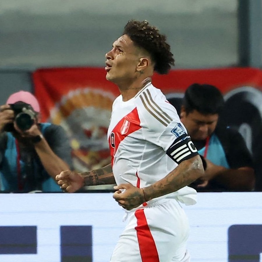 Paolo Guerrero, delantero de Perú.FOTO: FPF