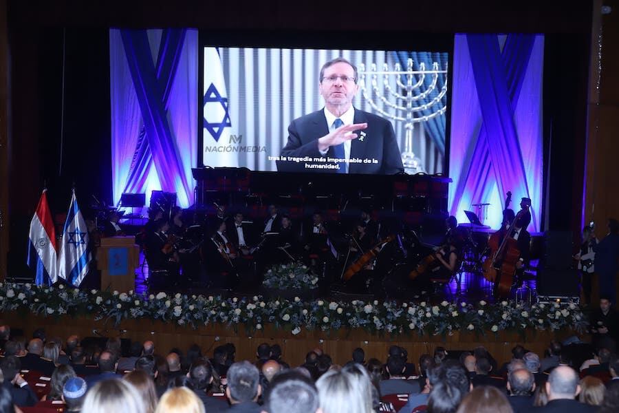 Isaac Herzog, presidente del Estado de Israel, valoró el fuerte y antiguo vínculo que une a su país con el nuestro. Foto: Mariana Díaz