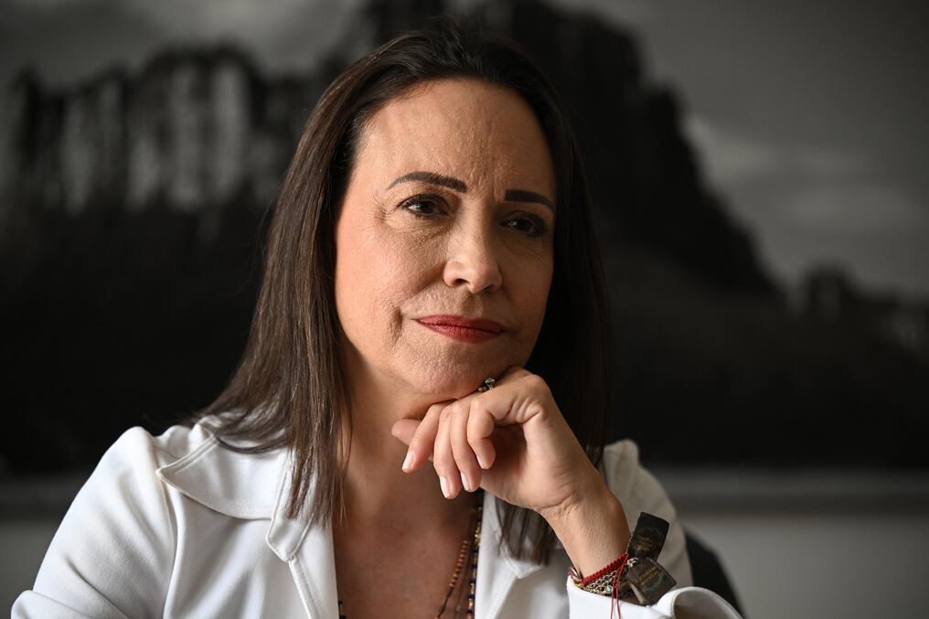 El presidente venezolano Nicolás Maduro bromeó sobre una supuesta huida de María Corina Machado. Foto: AFP