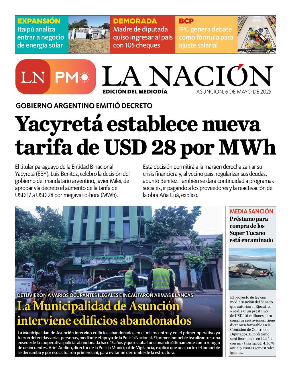 LN PM: edición del 6 de mayo