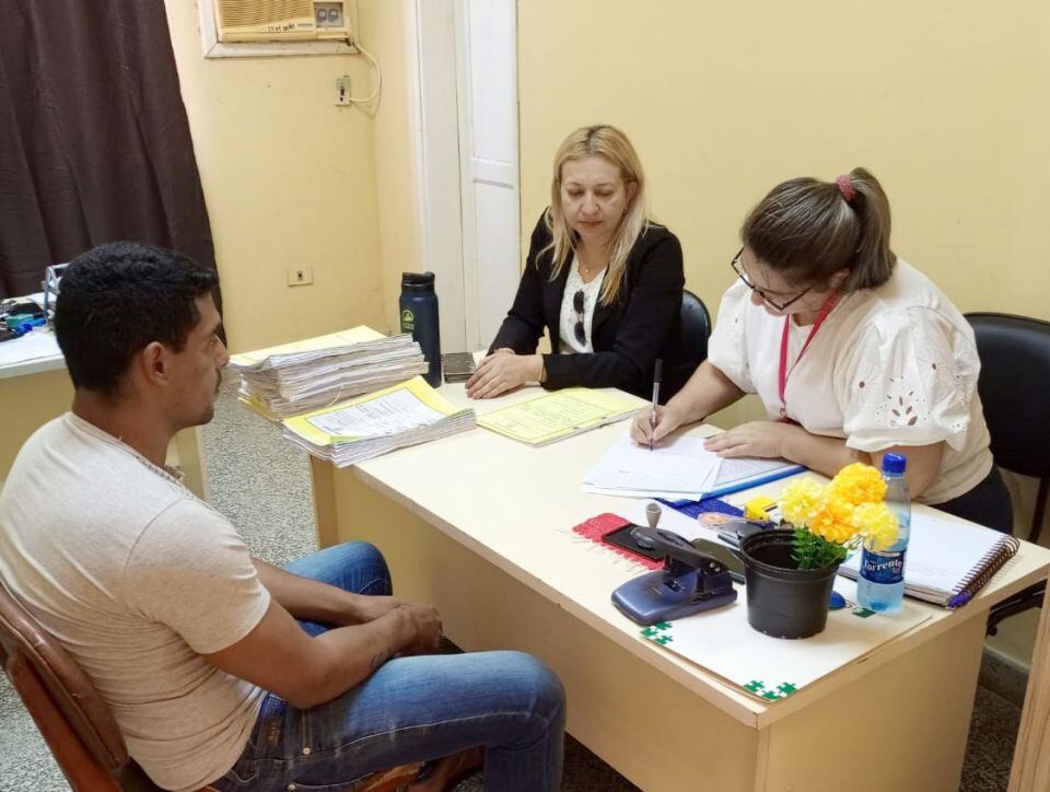 La jueza Rossana Angélica Núñez Balmaceda se constituyó en la penitenciaría regional de Concepción. Foto: Gentileza