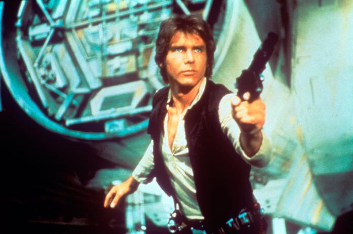 Harrison Ford como Han Solo en Star Wars.